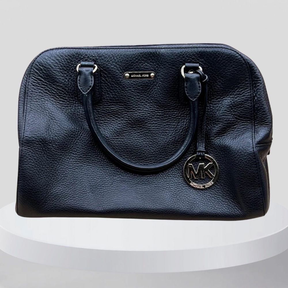Michael Kors Black Leather Satchel
